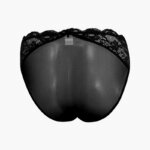 AA-UNDERWEAR Κιλοτάκι Ψηλό με Τούλι και Δαντέλα, Μαύρο - Image 5