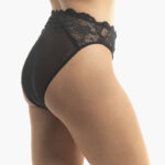 AA-UNDERWEAR Κιλοτάκι Ψηλό με Τούλι και Δαντέλα, Μαύρο - Image 2
