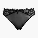 AA-UNDERWEAR Κιλοτάκι Ψηλό με Τούλι και Δαντέλα, Μαύρο - Image 4