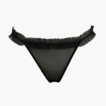 A.A UNDERWEAR String Μαύρο με Διάφανο Ύφασμα και Δαντέλα - Image 4