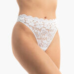 AA-UNDERWEAR String Ψηλό Κυλοτάκι Δαντέλα Λευκό - Image 3