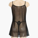 Α.A UNDERWEAR Babydoll από Διάφανο Ύφασμα και διακόσμηση Floral - Image 3