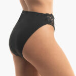 A.A UNDERWEAR Κιλοτάκι ψηλό Lace Cotton - Modal Μαύρο - Image 2