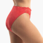 A.A UNDERWEAR Κιλοτάκι ψηλό Lace Cotton - Modal Κόκκινο - Image 2