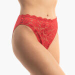A.A UNDERWEAR Κιλοτάκι ψηλό Lace Cotton - Modal Κόκκινο - Image 3