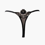 A.A UNDERWEAR String Μαύρο διακόσμηση Floral - Image 3