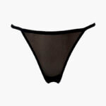 A.A UNDERWEAR String Μαύρο διακόσμηση Floral - Image 4
