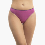 A.A UNDERWEAR Κυλοτάκι String 90% Cotton Μοβ με Μοβ λάστιχο