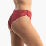 AA-UNDERWEAR Brazil Lace Plus Κιλοτάκι Μπορντό - Image 2