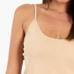 Α.A UNDERWEAR Φόρεμα Μεσοφόρι Viscose, Μπεζ - Image 4