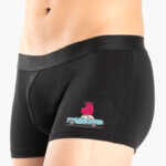 AA-UNDERWEAR Boxer Ανδρικό cotton-modal Μαύρο με στάμπα Car