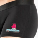AA-UNDERWEAR Boxer Ανδρικό cotton-modal Μαύρο με στάμπα Car - Image 2