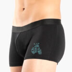 AA-UNDERWEAR Boxer Ανδρικό cotton-modal Μαύρο με στάμπα Vespa