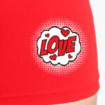 AA-UNDERWEAR Boxer Ανδρικό cotton-modal Κόκκινο Love - Image 3