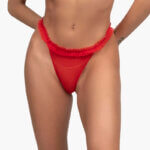 A.A UNDERWEAR String Κόκκινο με Διάφανο Ύφασμα και Δαντέλα