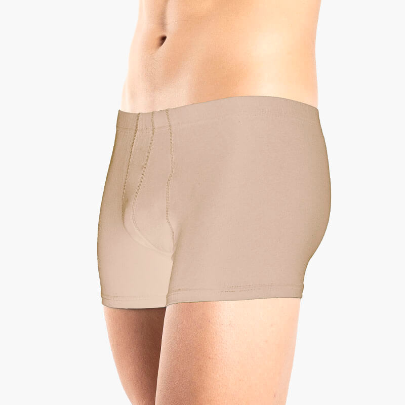 2500-BOXER-BEIGE-FRONT AA-UNDERWEAR Boxer Ανδρικό Cotton Μπεζ - Image 1