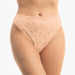 A.A UNDERWEAR Κιλοτάκι ψηλό Lace Cotton - Modal Μπεζ