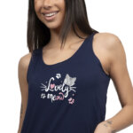 A.A UNDERWEAR Πιτζάμα Γυναικεία 100% Cotton Μπλε Lovely Meow