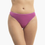 A.A UNDERWEAR Κυλοτάκι String 90% Cotton Μοβ με Ροζ λάστιχο
